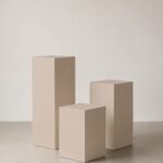 Zelda Ivory Cream Microconcrete Plinth