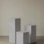 Zelda Light Grey Microconcrete Plinth