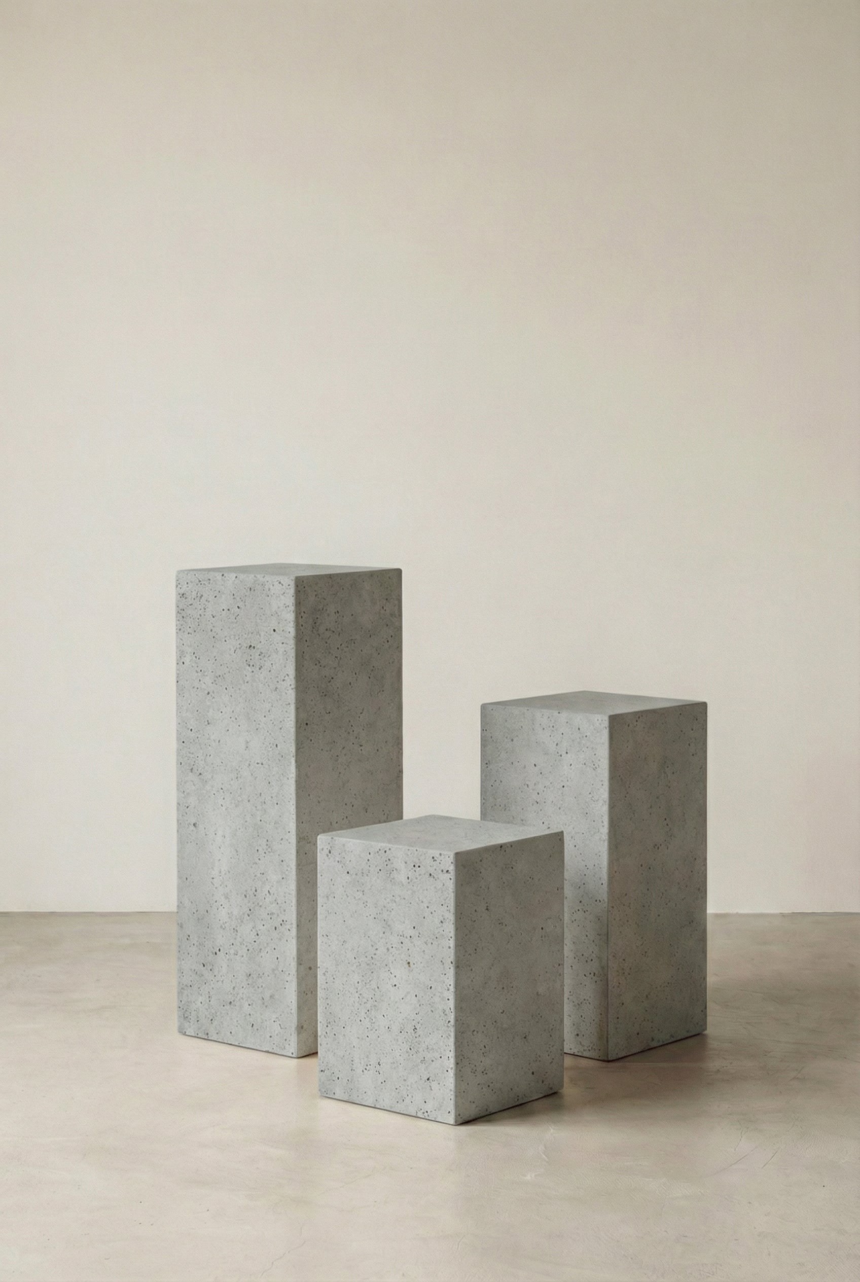 Zelda Ash Grey Speckled Microconcrete Plinth