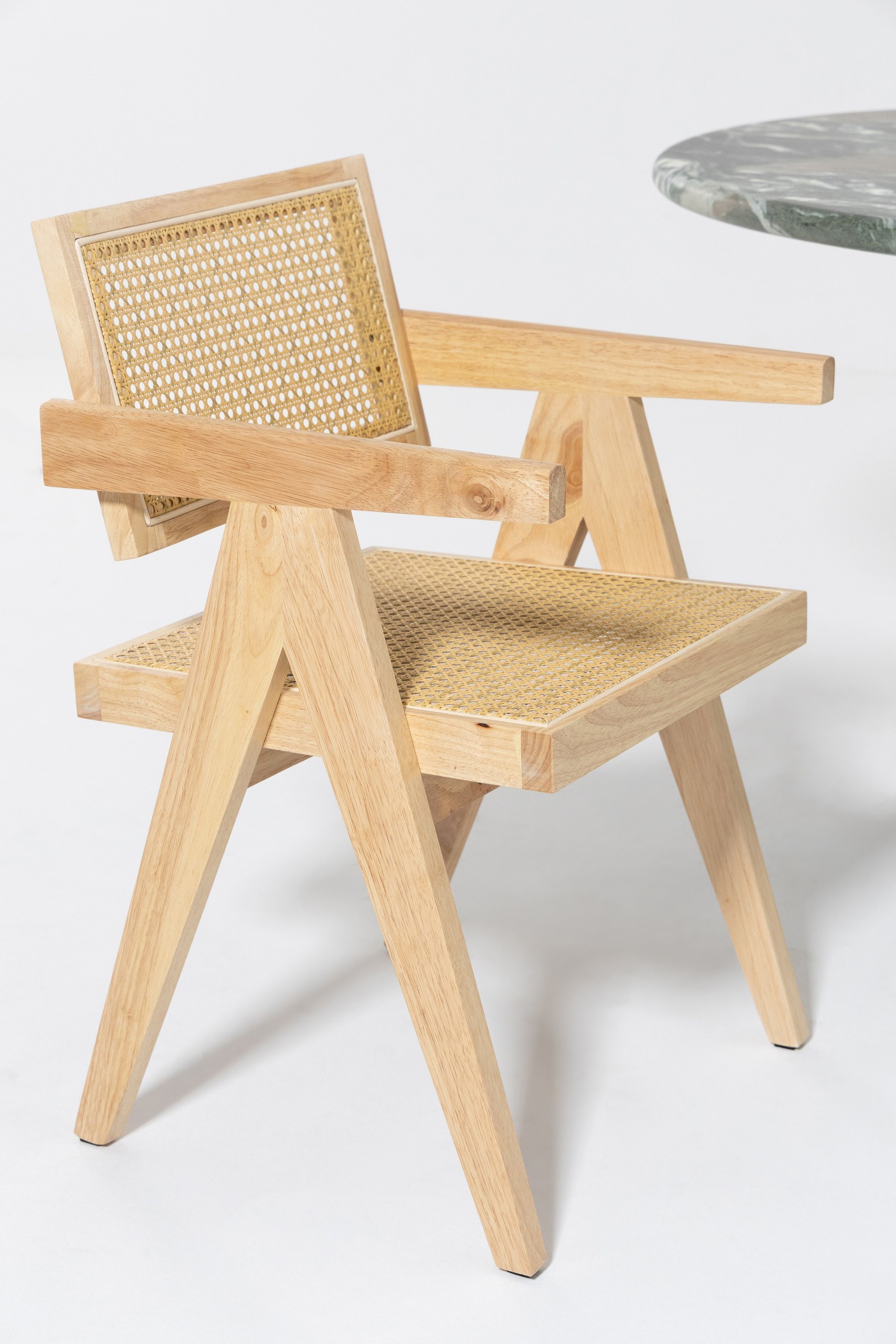 Matilda Light Wood & Rattan Dining Chair - Image 4