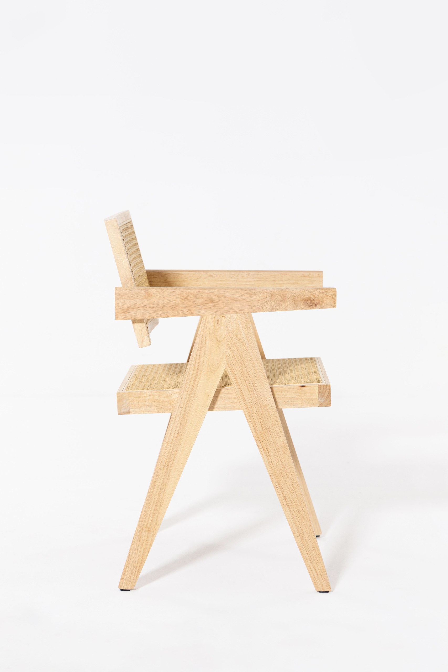 Matilda Light Wood & Rattan Dining Chair - Image 7