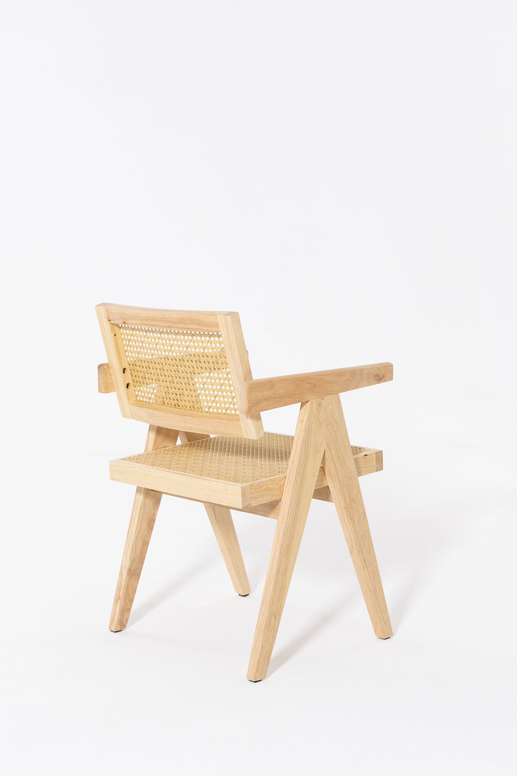 Matilda Light Wood & Rattan Dining Chair - Image 8