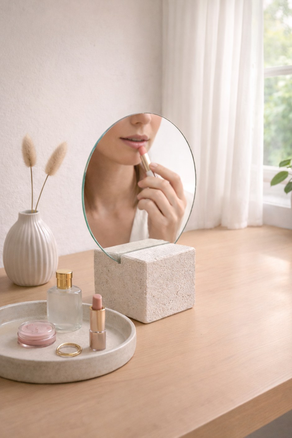 Serafina Stone Mirror