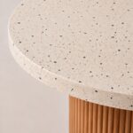 Aether Venezian Microterrazzo Microconcrete Top Dining Table