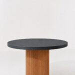 Aether Midnight Grey Microconcrete Top Dining Table