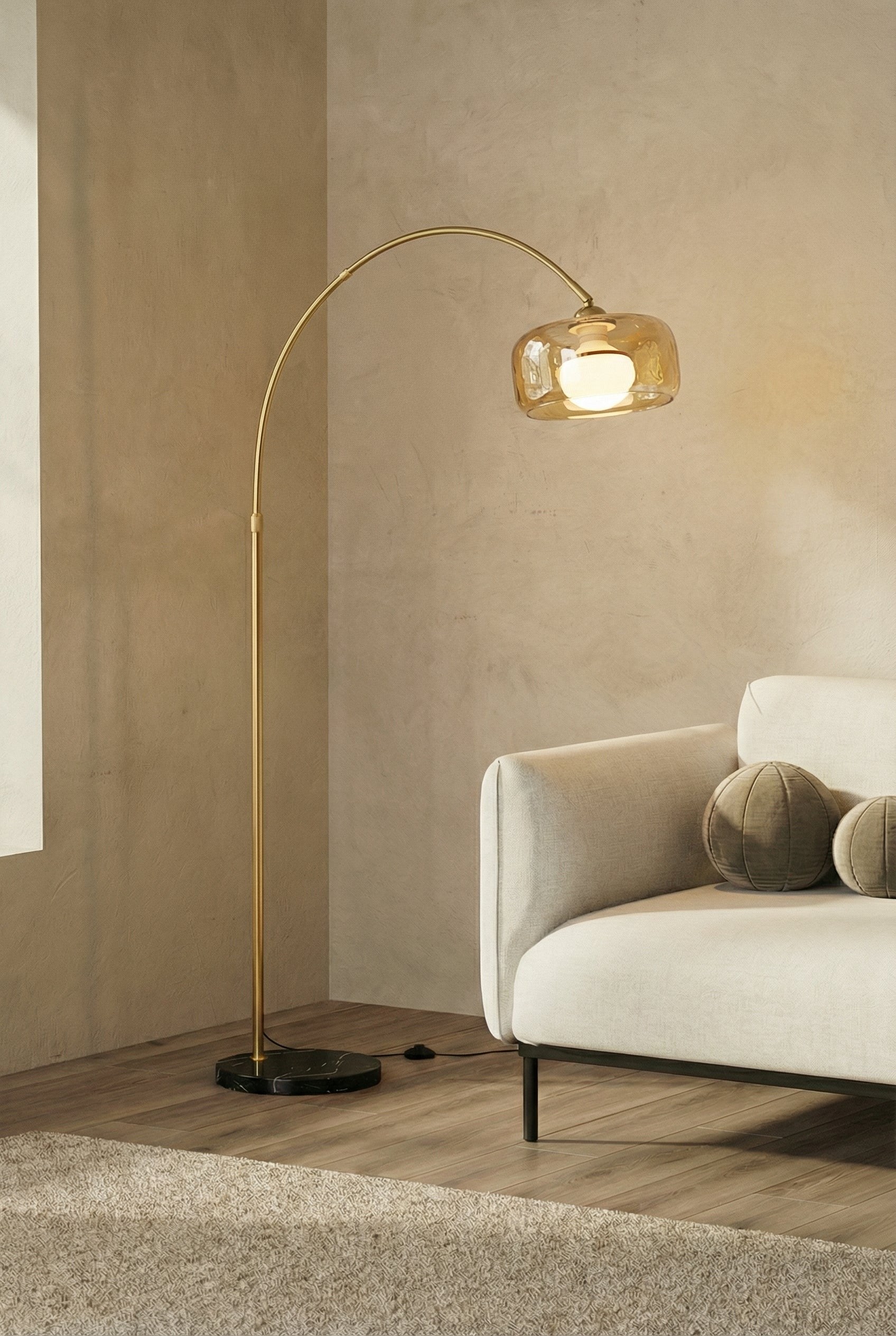 Raffina Golden Floor Lamp