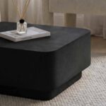 Nevina Black Microconcrete Coffee Table