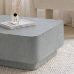 Nevina Grey Speckled Microconcrete Coffee Table