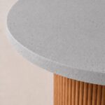 Aether Grey Speckled Microconcrete Top Dining Table