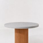 Aether Ash Grey Speckled Microconcrete Top Dining Table