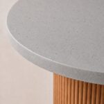 Aether Ash Grey Speckled Microconcrete Top Dining Table