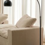 Brillo Black Arched Floor Lamp