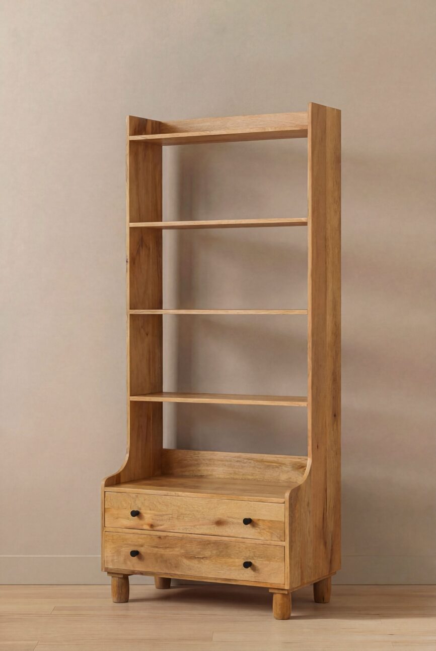 Alain Wooden Bookcase