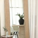 Amador Rectangular Rattan Floor Mirror
