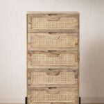 Alessio Rattan Wooden Closet