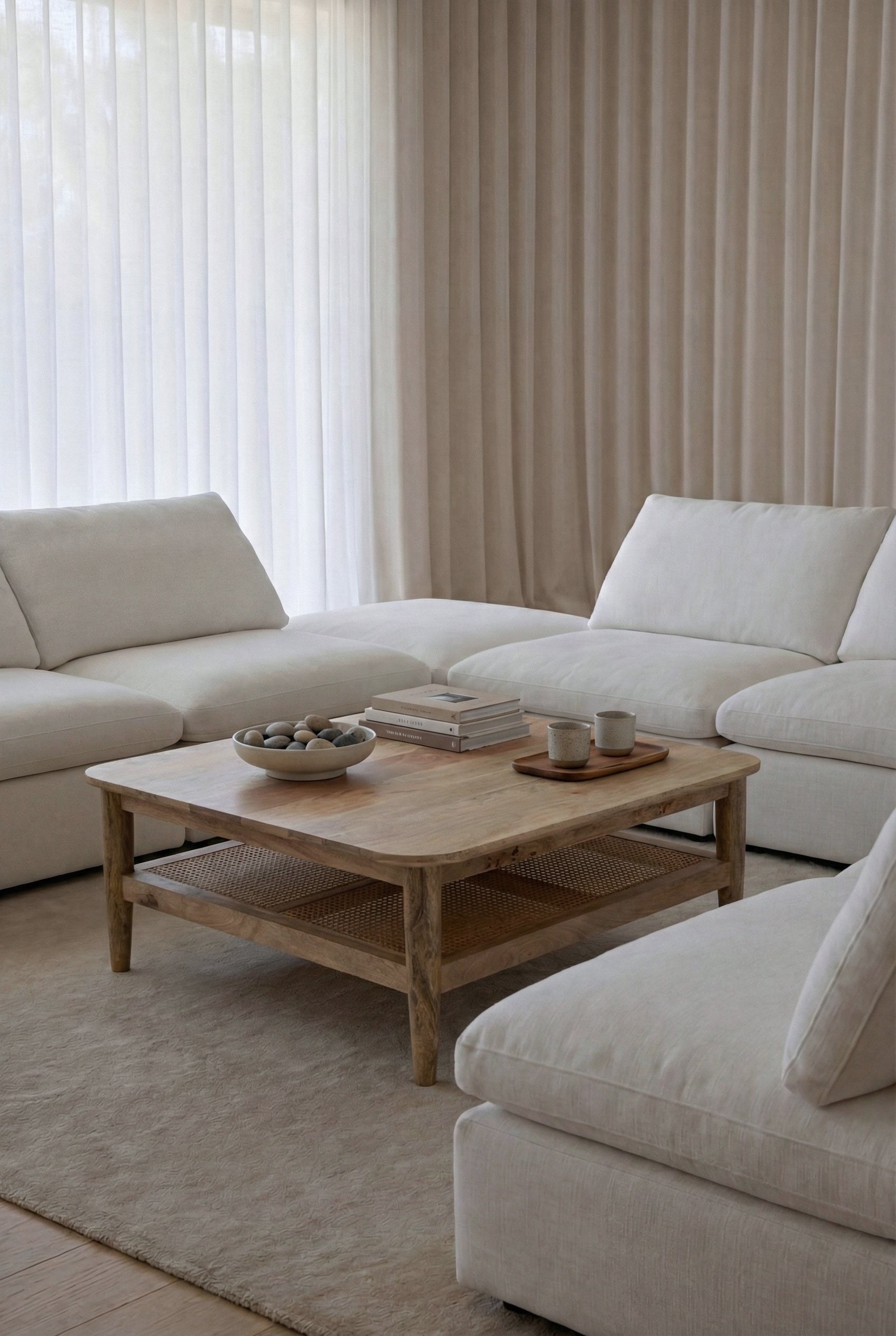 Positano Wooden Square Coffee Table