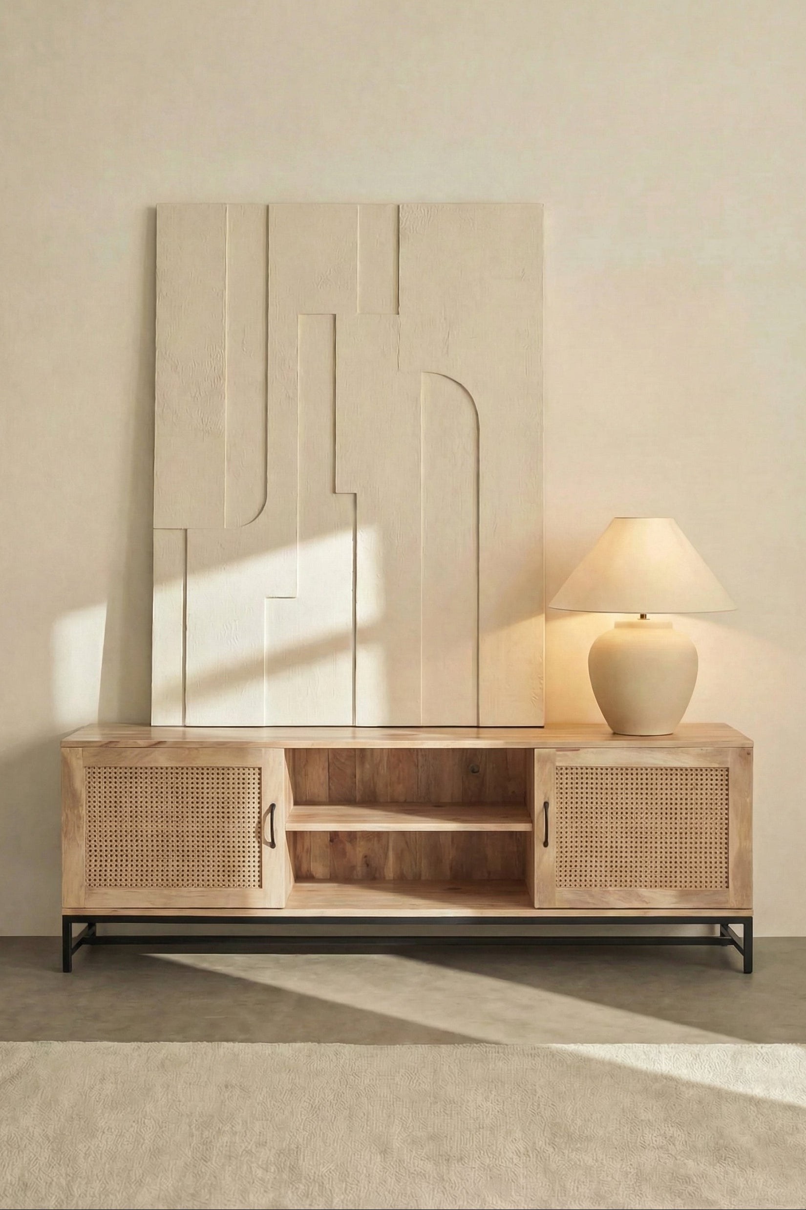 Evren Rattan TV Unit