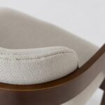 Bruni Back Curved Wooden Stool