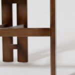 Bruni Back Curved Wooden Stool
