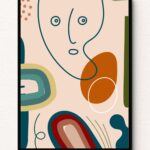 Abstract Face Wall Art