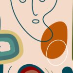 Abstract Face Wall Art