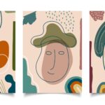 Abstract Face Wall Art