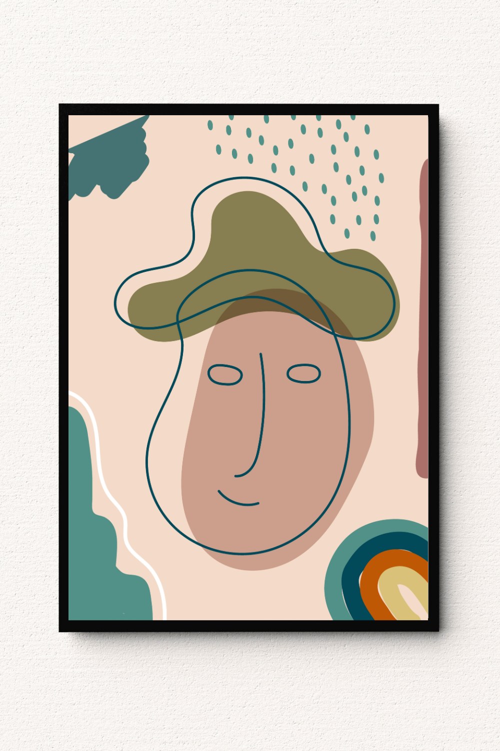 Earth Tone Smile Wall Art