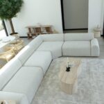 Kallia Ivory L-Shape Sectional Sofa