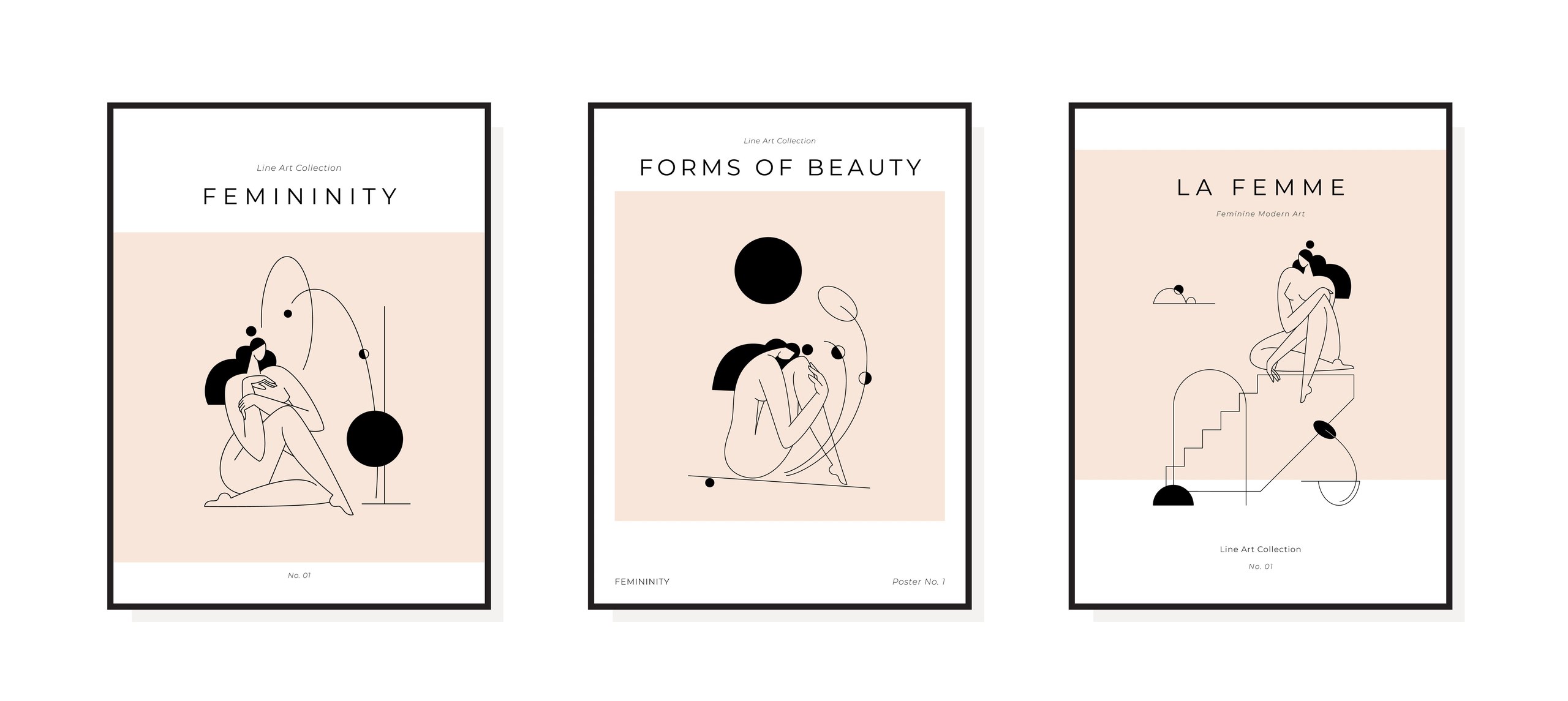 Abstract Femininity Wall Art I - Image 3