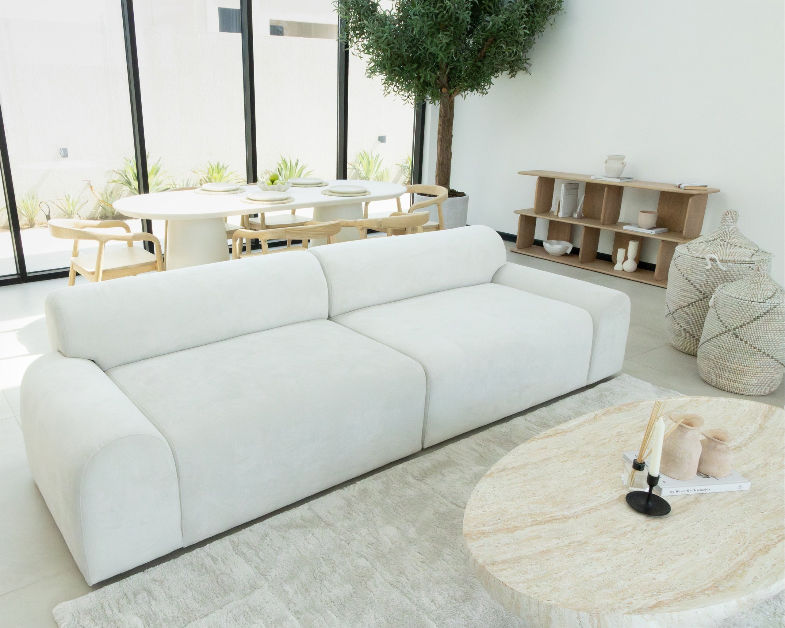Kallia Ivory Sofa 2 Seater - Image 7