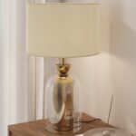 Ethereal Dome Table Lamp With Gold Base