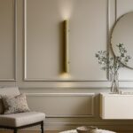 Nox Pillar Gold Wall Light