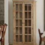 Lazaro Glass & Wood Cabinet