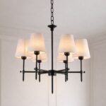 Lurevia Black Six-Light Ceiling Lamp