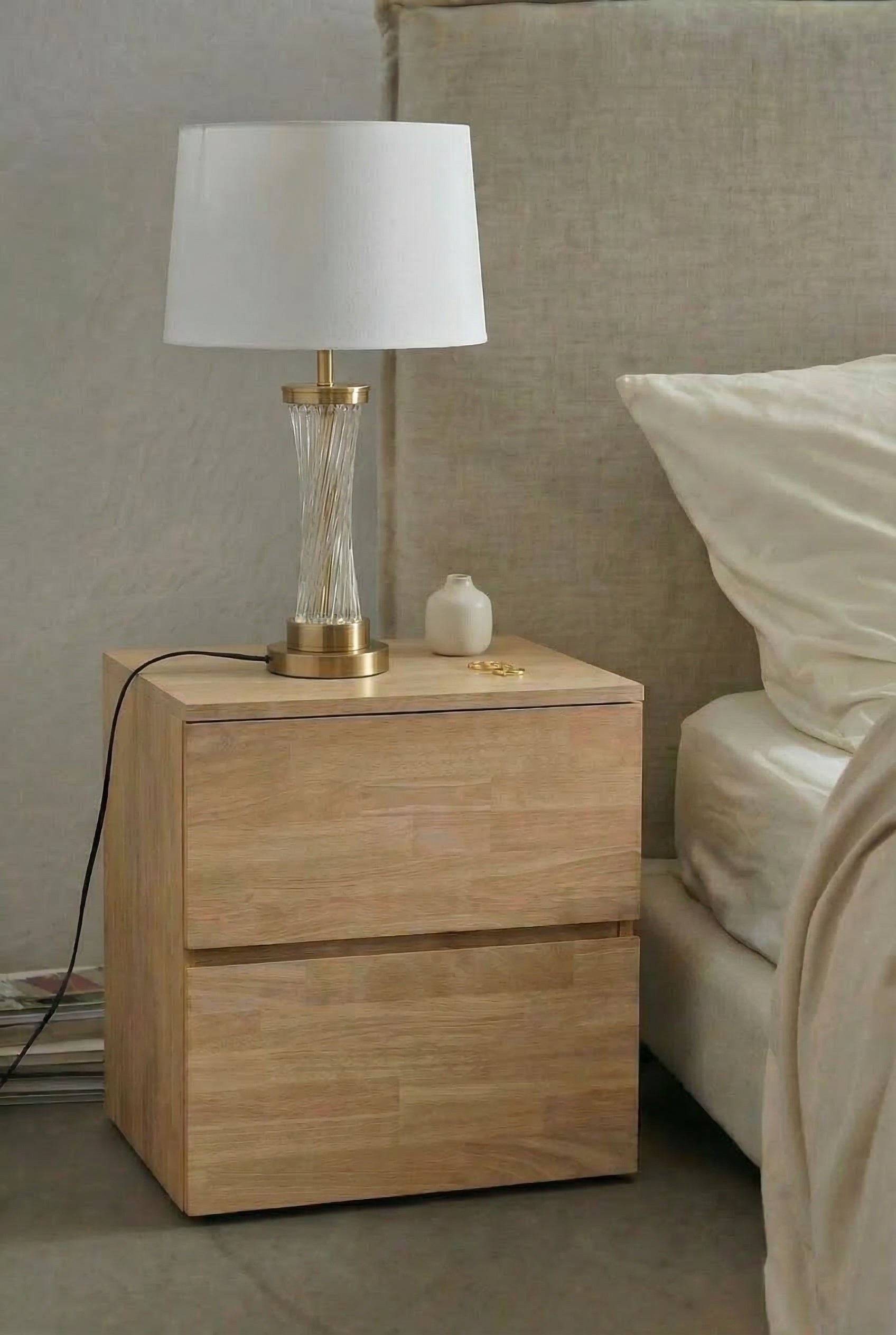 Delviro Spiral Glass Table Lamp - Image 2