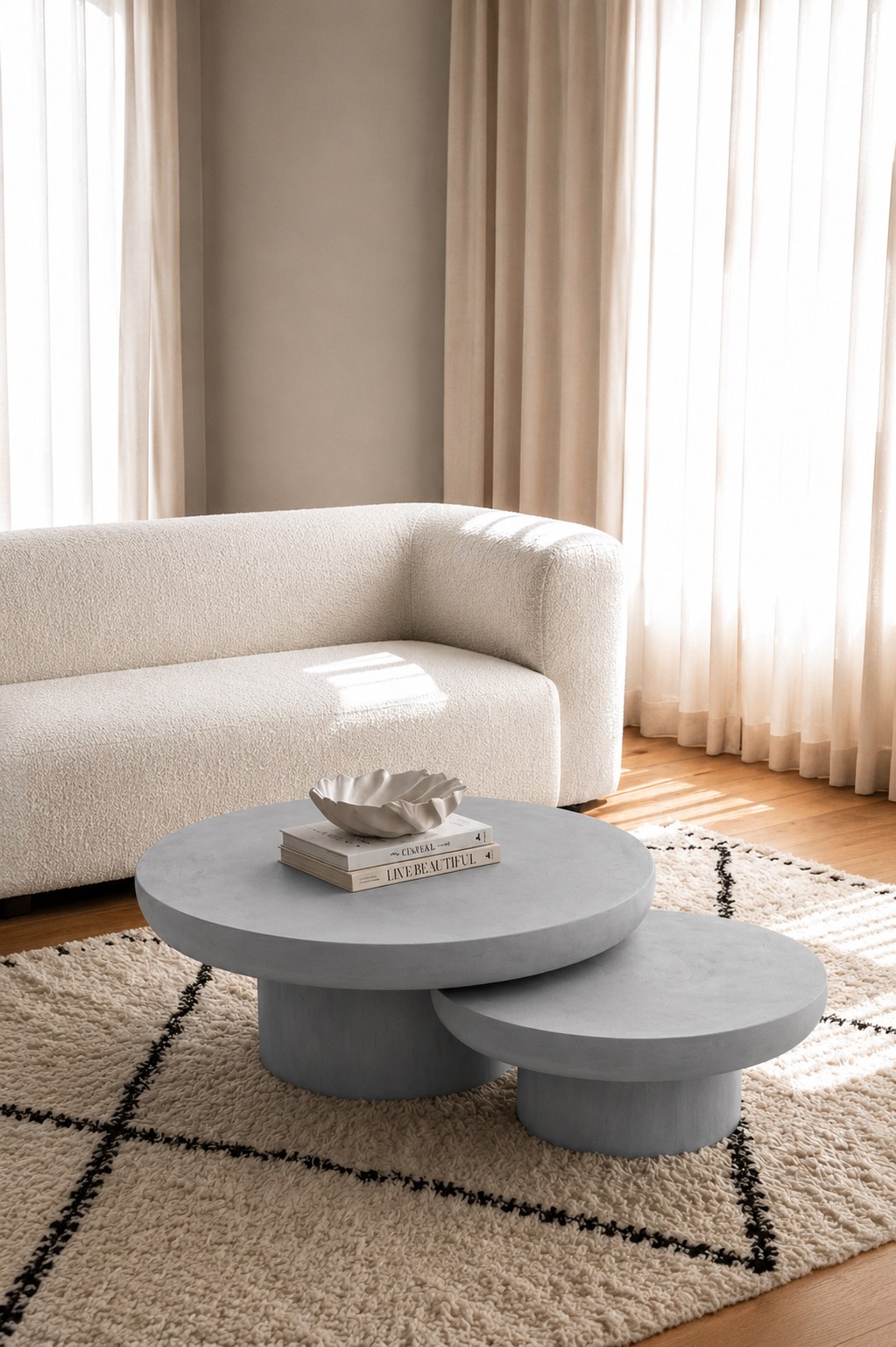 Velmor Ash Grey Nesting Coffee Table