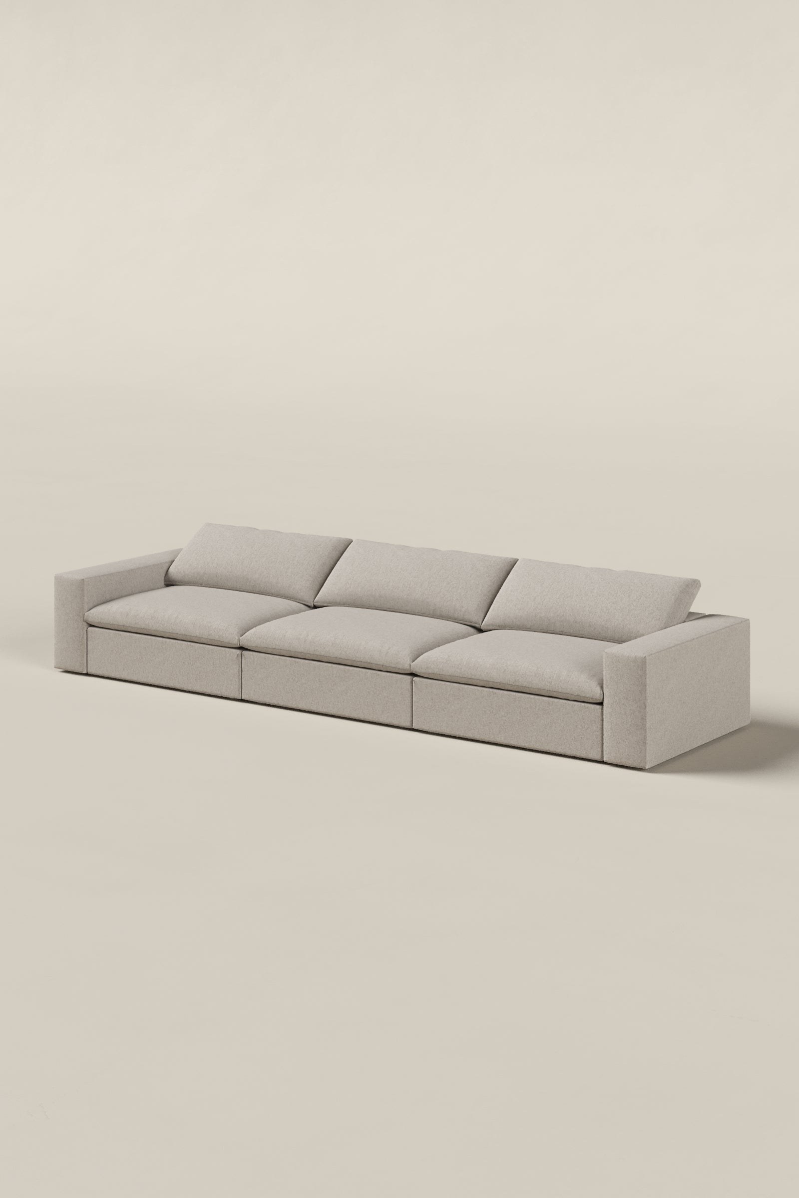 Orvella Champagne Beige 3 Seater Sofa - Image 2
