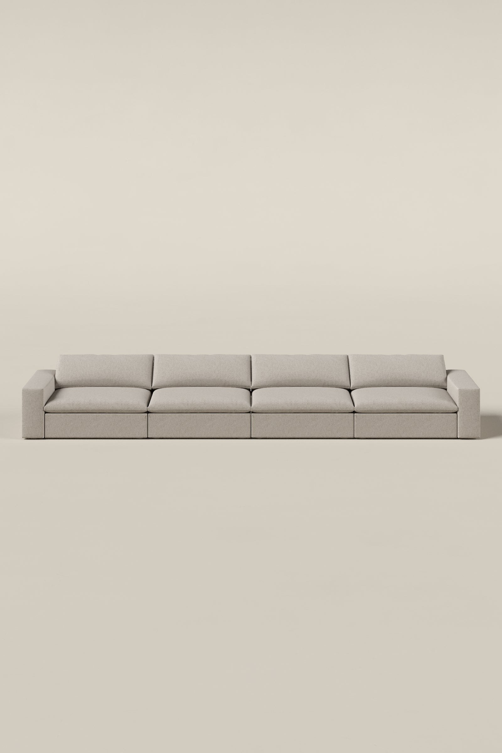 Orvella Champagne Beige 4 Seater Sofa