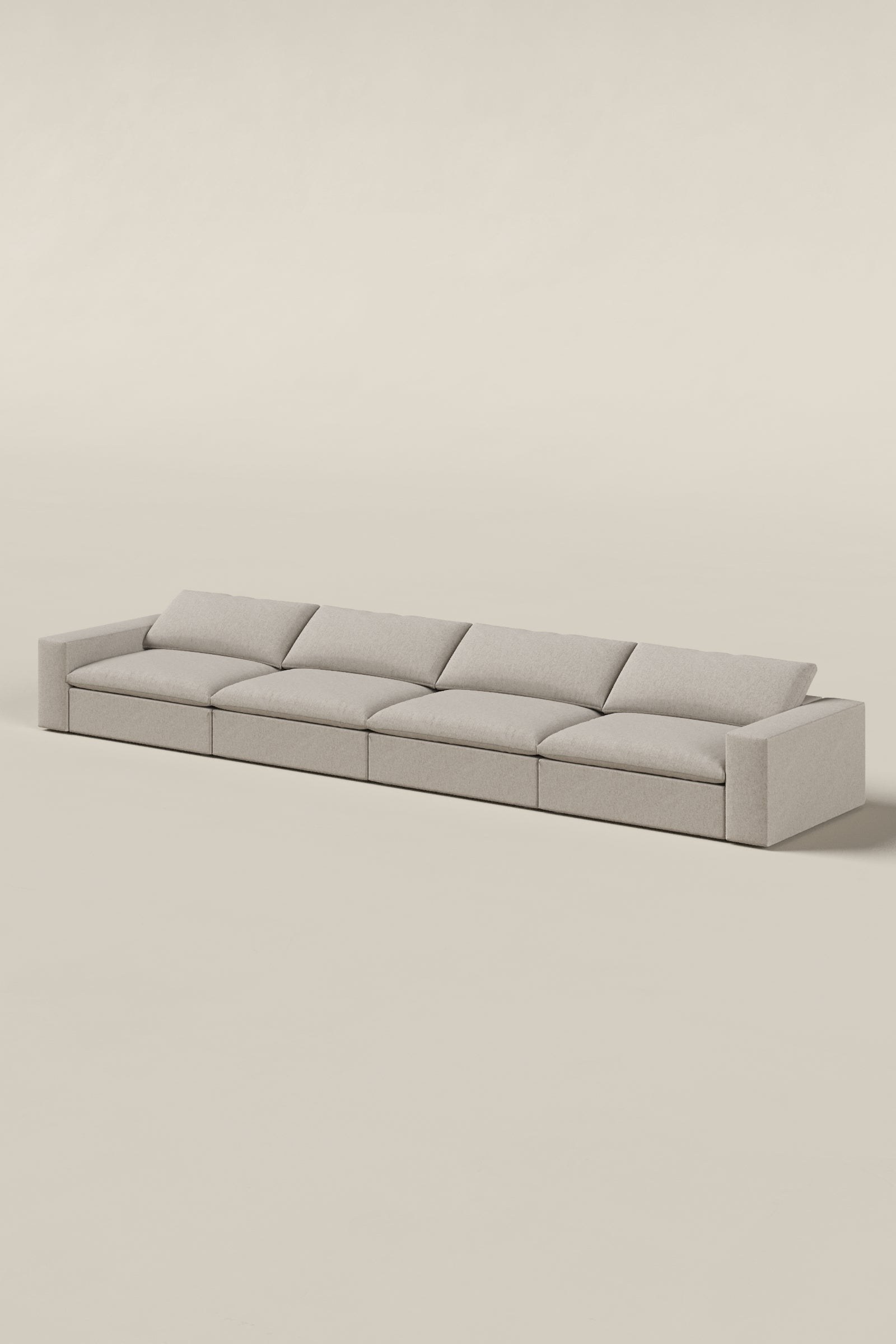 Orvella Champagne Beige 4 Seater Sofa - Image 2