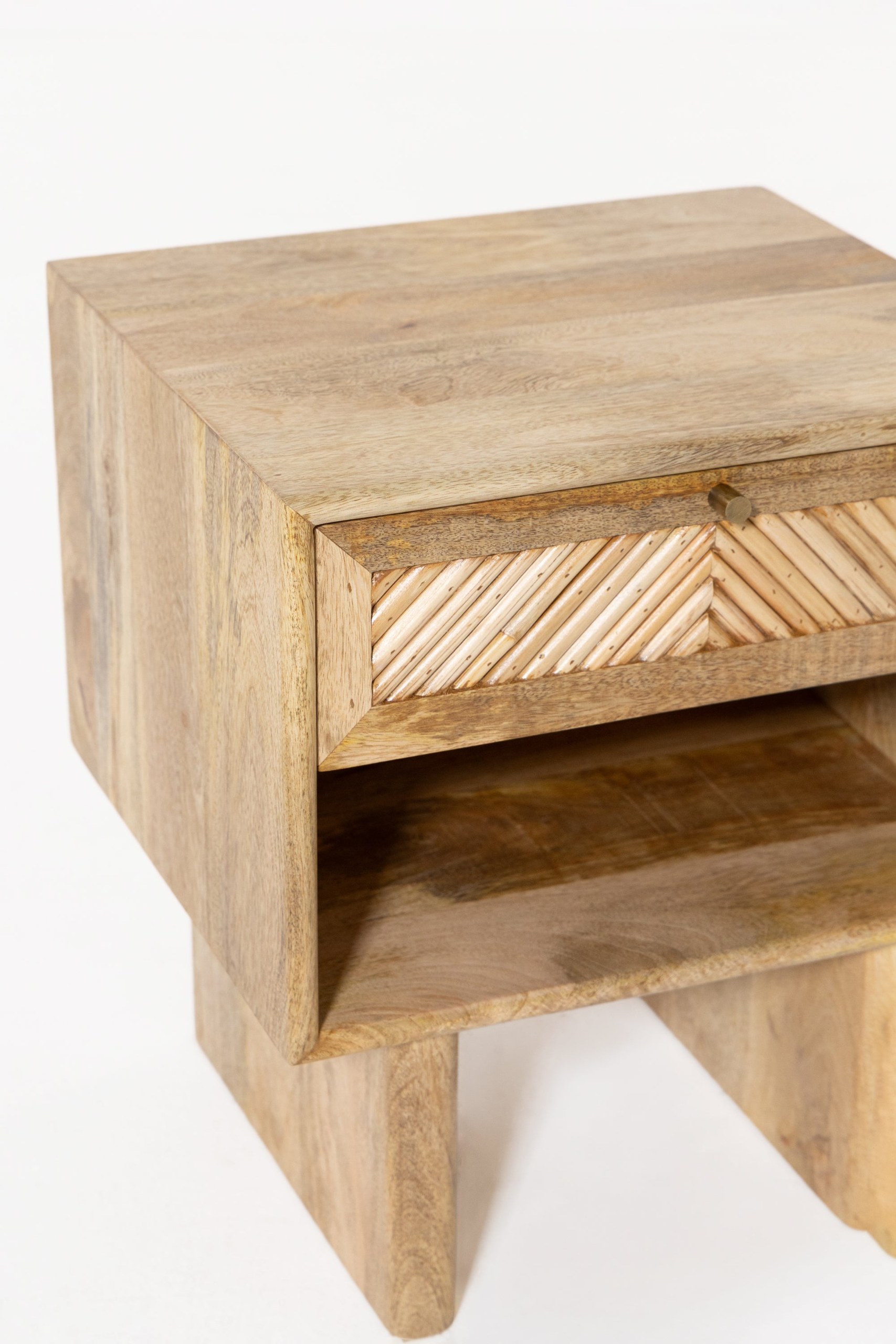 Bastien Mango Wood Bedside Table - Image 3