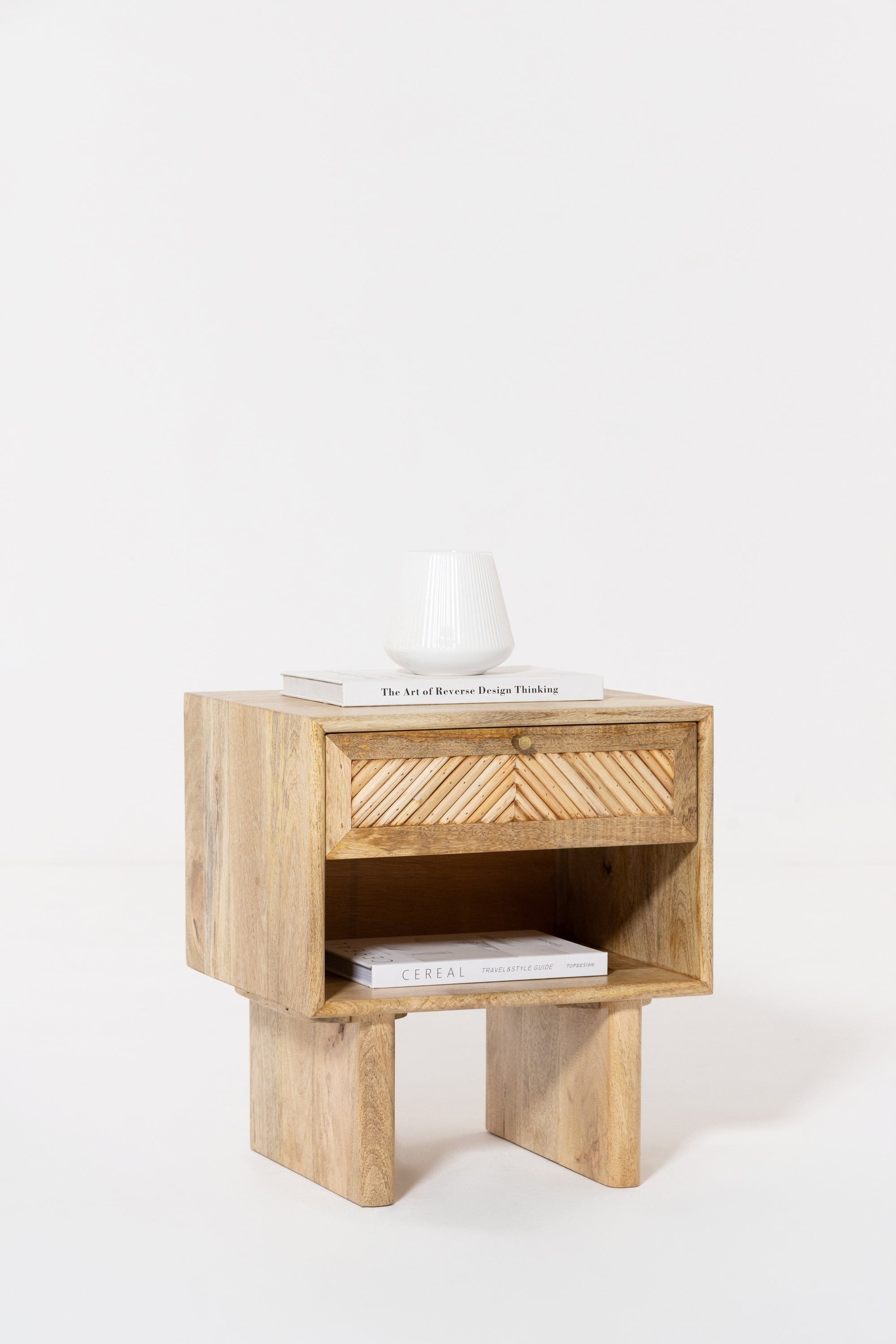 Bastien Mango Wood Bedside Table - Image 5