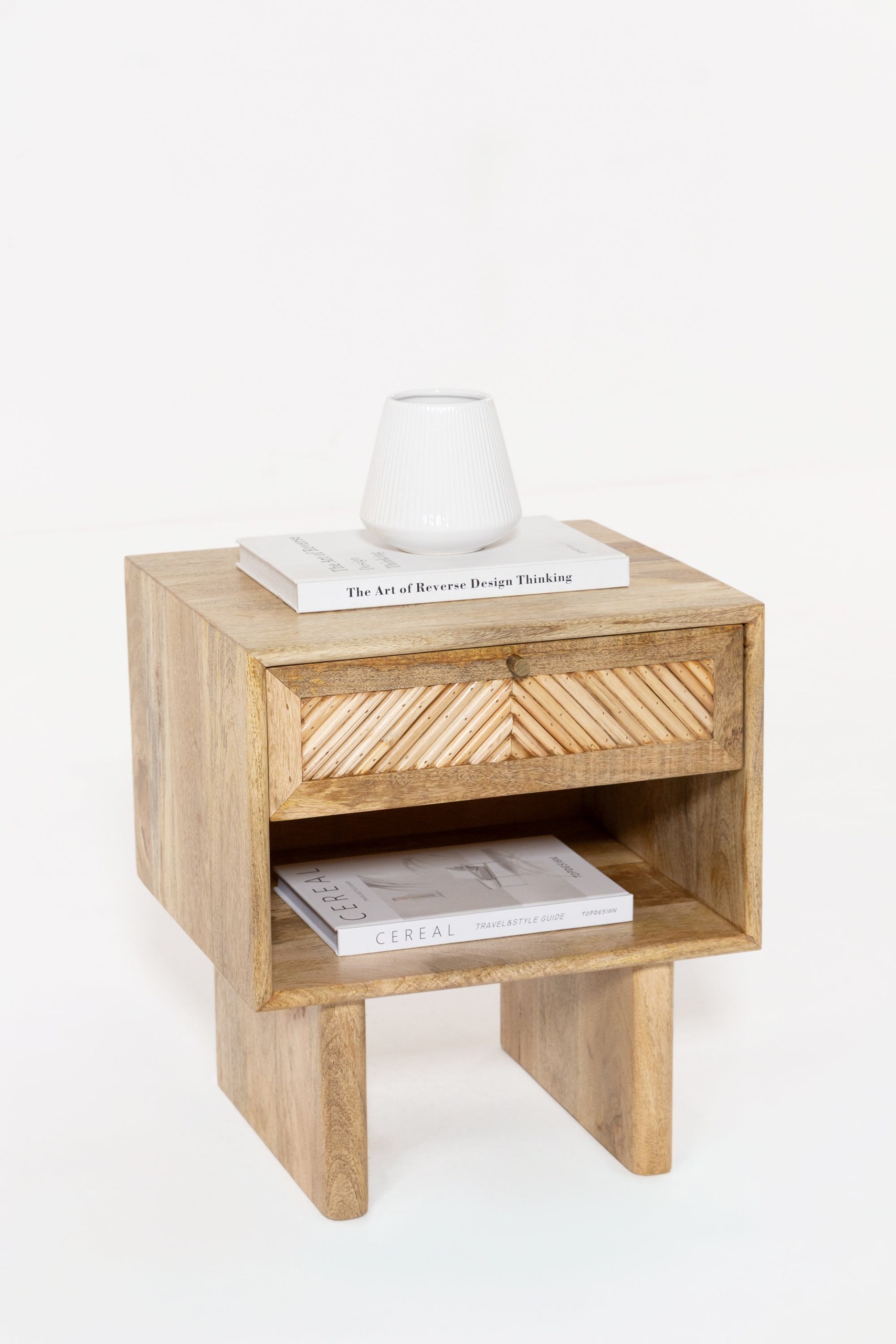 Bastien Mango Wood Bedside Table - Image 7
