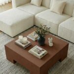 Morviano Mocha Microconcrete Coffee Table