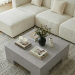 Morviano Ash Grey Microconcrete Coffee Table