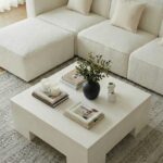 Morviano Off White Speckled Microconcrete Coffee Table