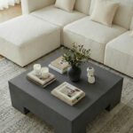 Morviano Midnight Grey Microconcrete Coffee Table