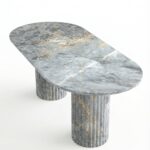 Valeria Grigo Oro Oval Top Dining Table