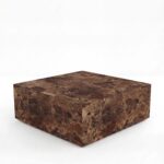 Felicity Dark Emperador Square Coffee Table