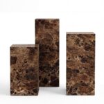 Zelda Dark Emperador Marble Plinth