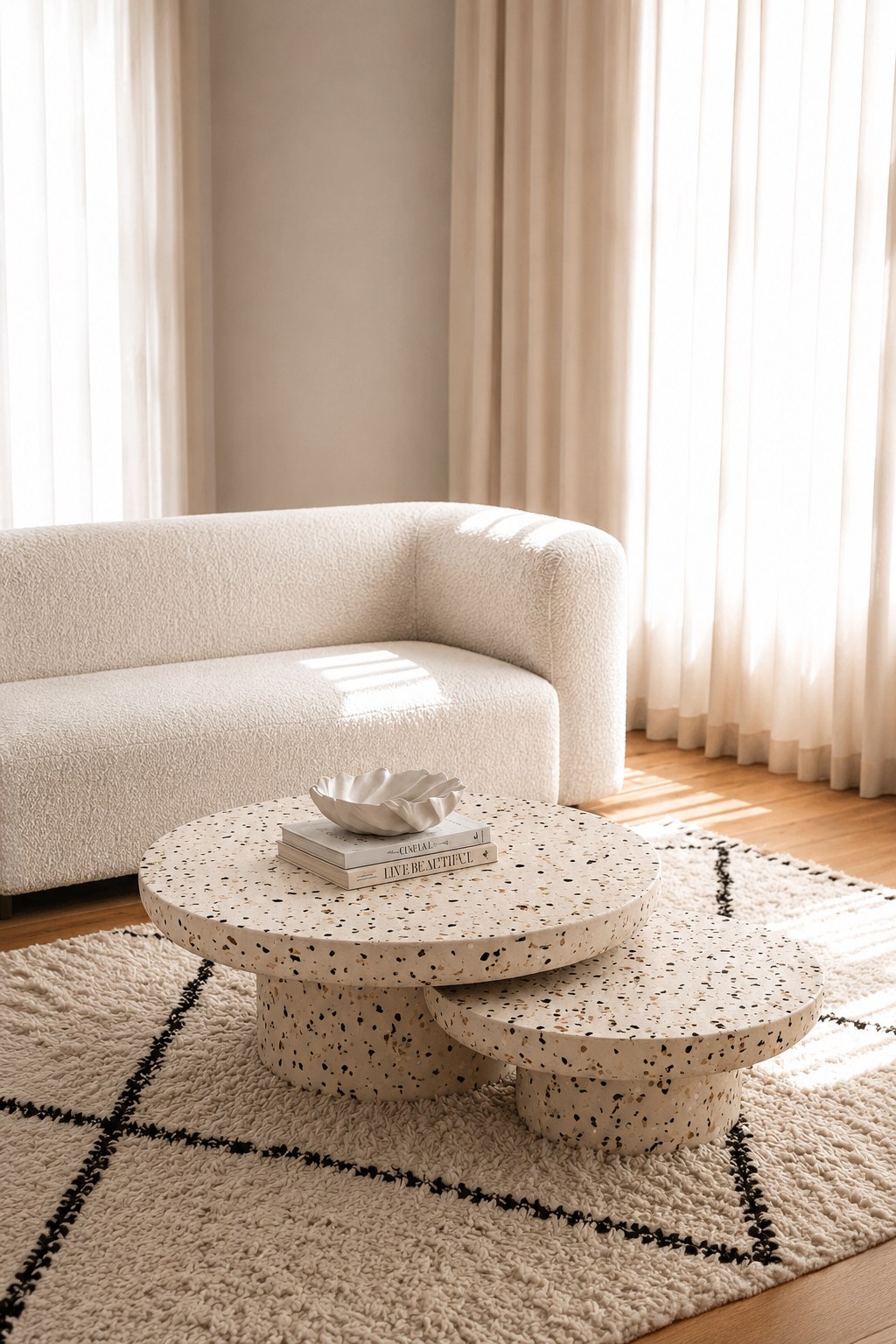 Velmor Venezian Microterrazzo Nesting Coffee Table